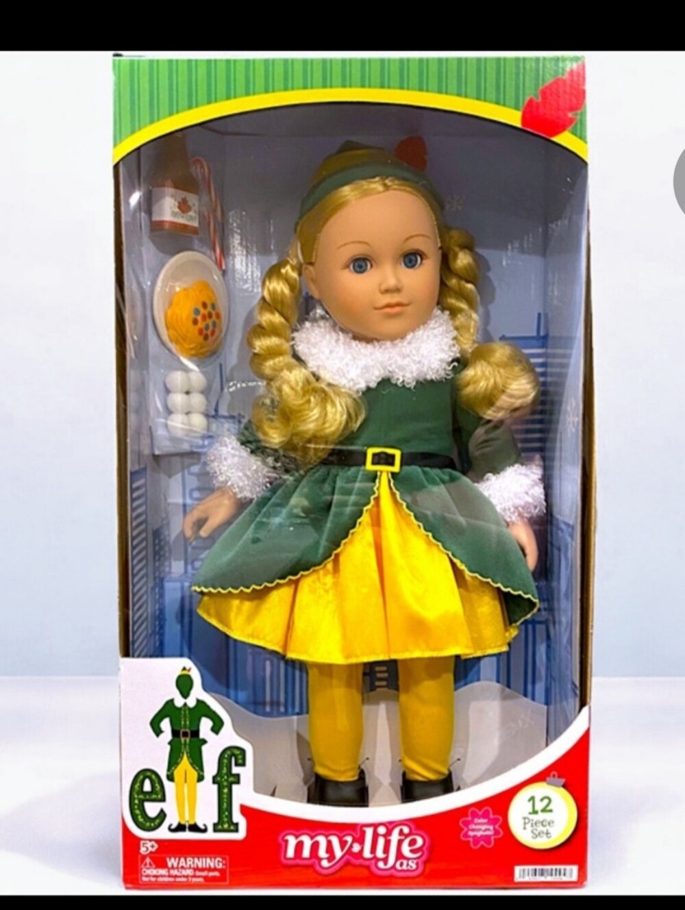 My Life As Buddy The Elf Doll Blonde.  18"  Lot 3 NIB